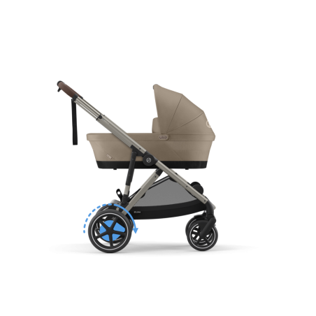 Cybex e-Gazelle S - Wózek Głęboko-Spacerowy | zestaw 2w1 | ALMOND BEIGE