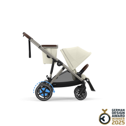 Cybex e-Gazelle S - Wózek Głęboko-Spacerowy | zestaw 2w1 | SEASHELL BEIGE