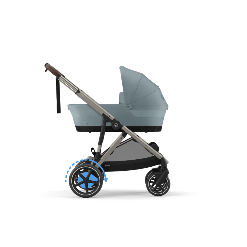 Cybex e-Gazelle S - Wózek Głęboko-Spacerowy | zestaw 2w1 | STORMY BLUE