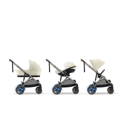 Cybex e-Gazelle S - Wózek Głęboko-Spacerowy | zestaw 2w1 | SEASHELL BEIGE