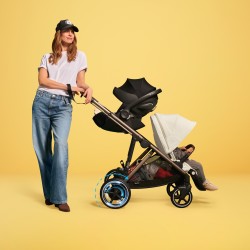 Cybex e-Gazelle S - Wózek spacerowy dla bliźniąt | MOON BLACK