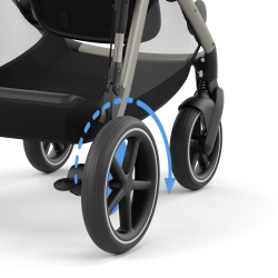 Cybex e-Gazelle S - Wózek spacerowy dla bliźniąt | STORMY BLUE