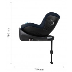 Cybex Sirona Gi i-Size - Obrotowy fotelik samochodowy 61-105 CM | MAGIC BLACK ****ADAC