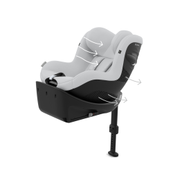 Cybex Sirona Gi i-Size - Obrotowy fotelik samochodowy 61-105 CM | FOG GREY ****ADAC