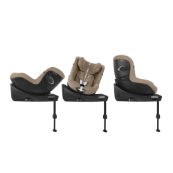 Cybex Sirona Gi i-Size - Obrotowy fotelik samochodowy 61-105 CM | PLUS ALMOND BEIGE ****ADAC