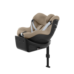 Cybex Sirona Gi i-Size - Obrotowy fotelik samochodowy 61-105 CM | PLUS ALMOND BEIGE ****ADAC