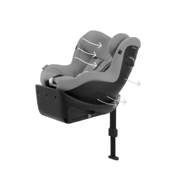 Cybex Sirona Gi i-Size - Obrotowy fotelik samochodowy 61-105 CM | PLUS STONE GREY ****ADAC