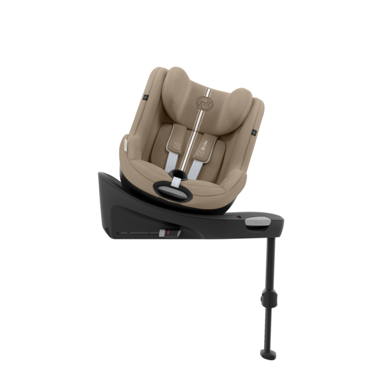 Cybex Sirona G - Obrotowy fotelik samochodowy 61-105 CM | zestaw z bazą | PLUS ALMOND BEIGE ****ADAC