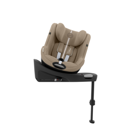 Cybex Sirona G - Obrotowy fotelik samochodowy 61-105 CM | zestaw z bazą | PLUS ALMOND BEIGE ****ADAC