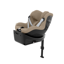 Cybex Sirona G - Obrotowy fotelik samochodowy 61-105 CM | zestaw z bazą | PLUS ALMOND BEIGE ****ADAC