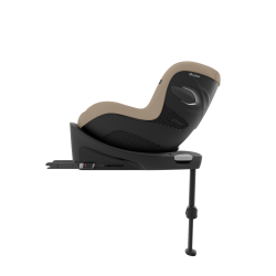 Cybex Sirona G - Obrotowy fotelik samochodowy 61-105 CM | zestaw z bazą | PLUS ALMOND BEIGE ****ADAC