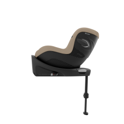 Cybex Sirona G - Obrotowy fotelik samochodowy 61-105 CM | zestaw z bazą | PLUS ALMOND BEIGE ****ADAC