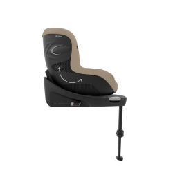 Cybex Sirona G - Obrotowy fotelik samochodowy 61-105 CM | zestaw z bazą | PLUS ALMOND BEIGE ****ADAC