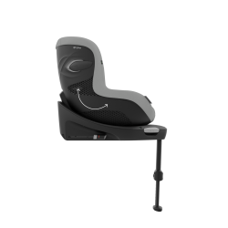 Cybex Sirona G - Obrotowy fotelik samochodowy 61-105 CM | zestaw z bazą | PLUS STONE GREY ****ADAC