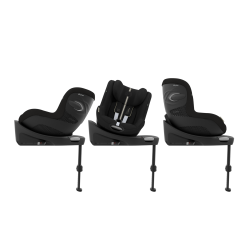 Cybex Sirona G - Obrotowy fotelik samochodowy 61-105 CM | zestaw z bazą | PLUS MOON BLACK ****ADAC