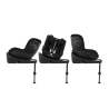 Cybex Sirona G - Obrotowy fotelik samochodowy 61-105 CM | zestaw z bazą | PLUS MOON BLACK ****ADAC