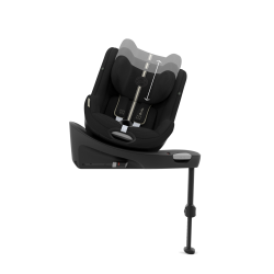 Cybex Sirona G - Obrotowy fotelik samochodowy 61-105 CM | zestaw z bazą | PLUS MOON BLACK ****ADAC