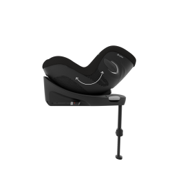 Cybex Sirona G - Obrotowy fotelik samochodowy 61-105 CM | zestaw z bazą | PLUS MOON BLACK ****ADAC