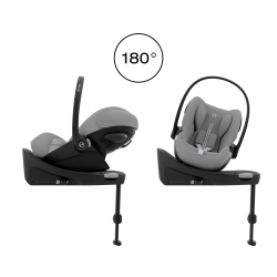 Cybex Cloud G - Rozkładany fotelik samochodowy 40-87 CM | zestaw z bazą | PLUS STONE GREY ****ADAC