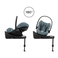 Cybex Cloud G - Rozkładany fotelik samochodowy 40-87 CM | zestaw z bazą | PLUS STORMY BLUE ****ADAC