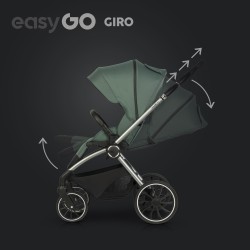 EasyGo Giro - Wózek Głęboko-Spacerowy | zestaw 2w1 | SAGE GREEN