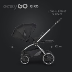 EasyGo Giro - Wózek Głęboko-Spacerowy | zestaw 2w1 | EBONY BLACK