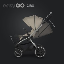 EasyGo Giro - Wózek Głęboko-Spacerowy | zestaw 2w1 | SAVANA BEIGE