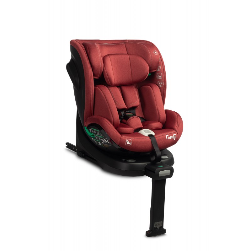 Caretero Comfi - Obrotowy fotelik samochodowy 40-150 CM | RED