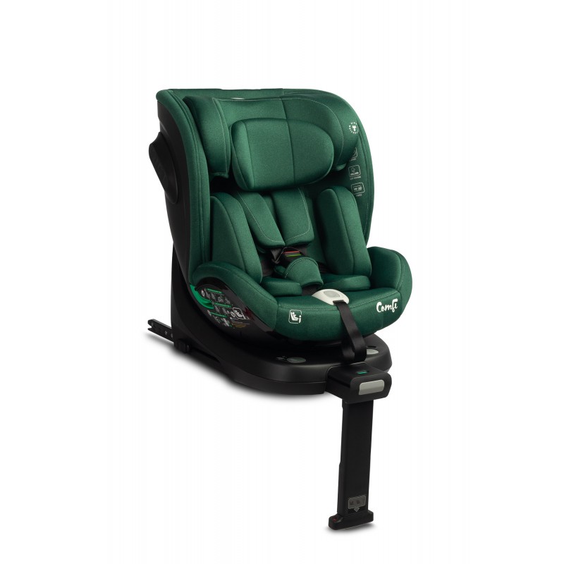 Caretero Comfi - Obrotowy fotelik samochodowy 40-150 CM | GREEN