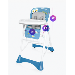 Baby Design Pepe - Krzesełko do karmienia | GRAY