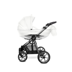 BabyActive Mommy Glossy White - Wózek Głęboko-Spacerowy | zestaw 2w1 | SPACE GREY