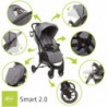 4Baby Smart 2.0 - Lekki wózek spacerowy | BLACK