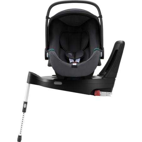 Britax Romer Baby-Safe 3 i-Size - Obrotowy fotelik samochodowy 0-13 KG | zestaw z bazą Vario 5Z | MIDNIGHT GREY