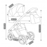 Camarelo Previo - Wózek Głęboko-Spacerowy | zestaw 2w1 | PR-2