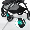 Kinderkraft Evolution - Wózek spacerowy + miękka gondola | zestaw 2w1| GREY