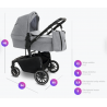 Baby Design Zoy - Wózek Głęboko-Spacerowy | zestaw 2w1 | 17 GRAPHITE