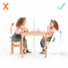 Kinderkraft Enock + poduszka - Krzesełko do karmienia | WHITE