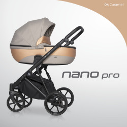 Riko Nano Pro - Wózek Głęboko-Spacerowy | zestaw 2w1 | CAMEL