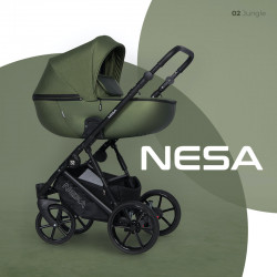 Riko Nesa - Wózek Głęboko-Spacerowy | zestaw 2w1 | JUNGLE