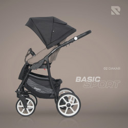 Riko Basic Sport - Wózek Głęboko-Spacerowy | zestaw 2w1 | DAKAR