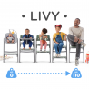 Kinderkraft Livy 3w1 - Krzesełko do karmienia | OAK