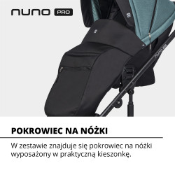 Riko Nuno Pro - Wózek spacerowy + gondola miękka | zestaw 2w1 | GREY FOX