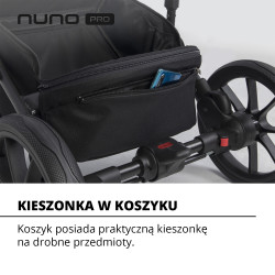 Riko Nuno Pro - Wózek spacerowy + gondola miękka | zestaw 2w1 | TITANIUM