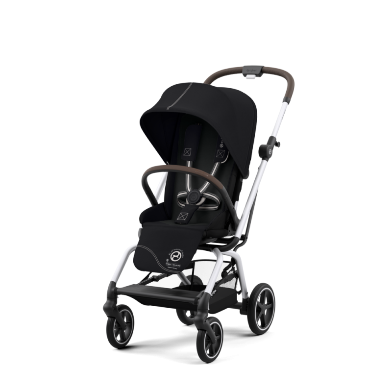 Cybex New Eezy S Twist+ 2 SLV + folia - Obrotowy wózek spacerowy | MOON BLACK