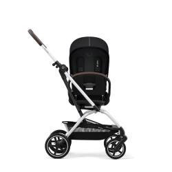 Cybex New Eezy S Twist+ 2 SLV + folia - Obrotowy wózek spacerowy | MOON BLACK